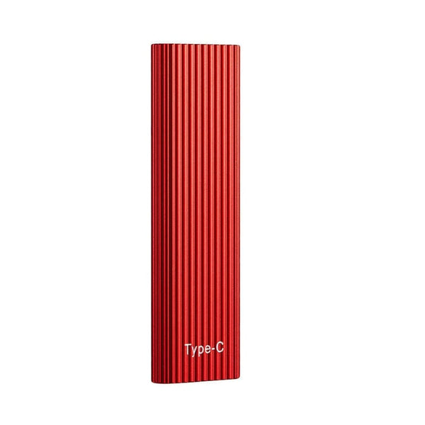 Red portable storage drive