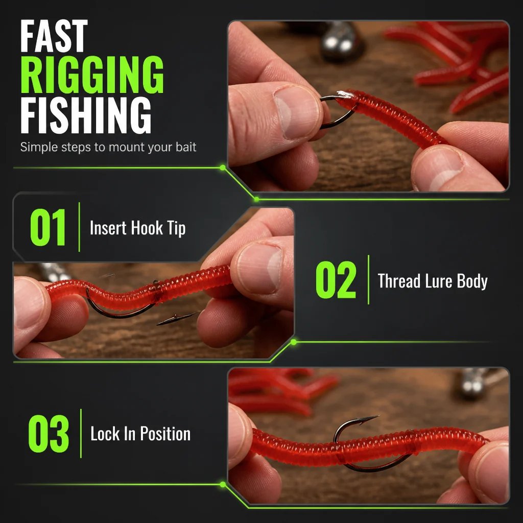 🎣Simulation Earthworm Soft Fishing Lures Shrimp Scented Artificial Worm Baits for Freshwater and Saltwater Pack of 50 or 100