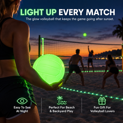 🏐 Glow-in-the-Dark Volleyball – Light Up Every Game After Sunset