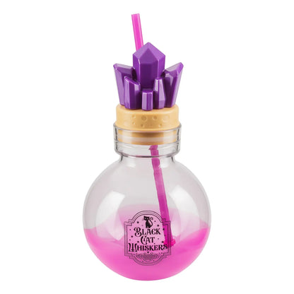 🎃 30 oz Halloween Potion Bottle with Straw – Crystal, Bat & Skull