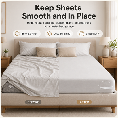 🛏️Bed Sheet Corner Fastener | 4-Piece Set for Smoother, Tidier Beds