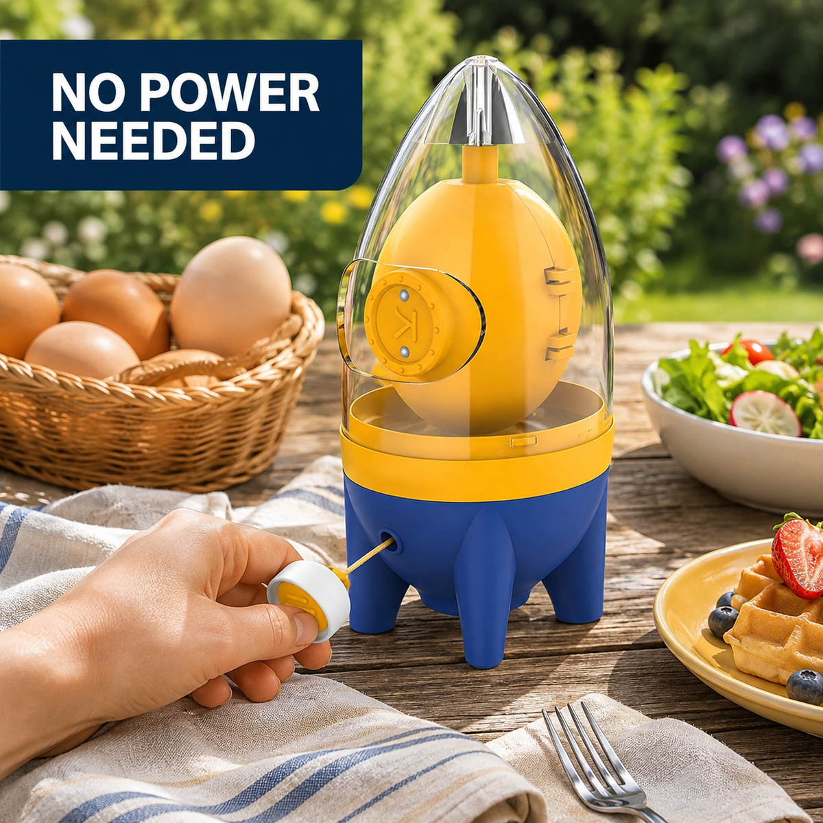 🥚Egg Yolk Mixer with Pulling Rope