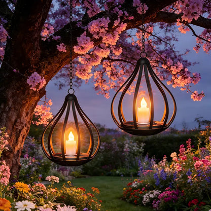 ☀️Solar Teardrop Lantern — Flickering Candle Light for Garden & Patio