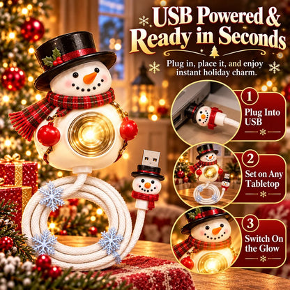 ❄️ Snowman Christmas Projector Light – Turn Any Cozy Corner Festive