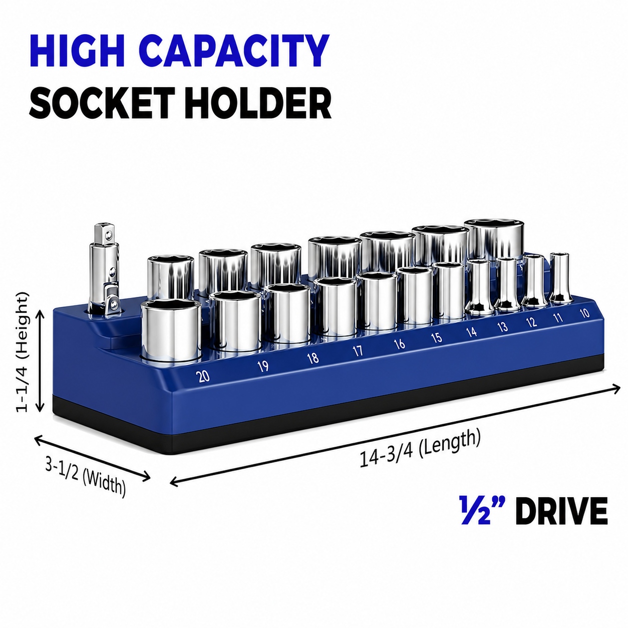 🔧Magnetic Socket Organizer-Find Every Socket Instantly