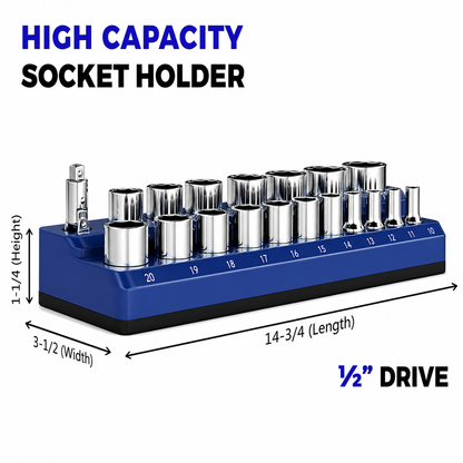 🔧Magnetic Socket Organizer-Find Every Socket Instantly