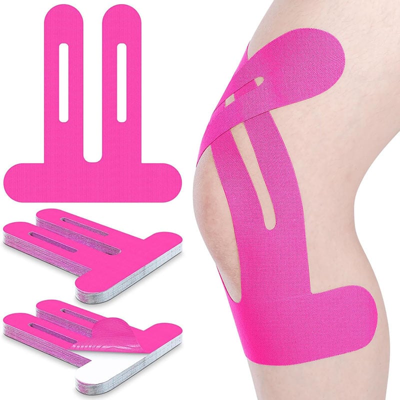 Pre-Cut Kinesiology Knee Tape – Flexible No-Cut Athletic Tape