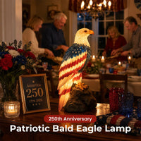 Patriotic Bald Eagle Lamp