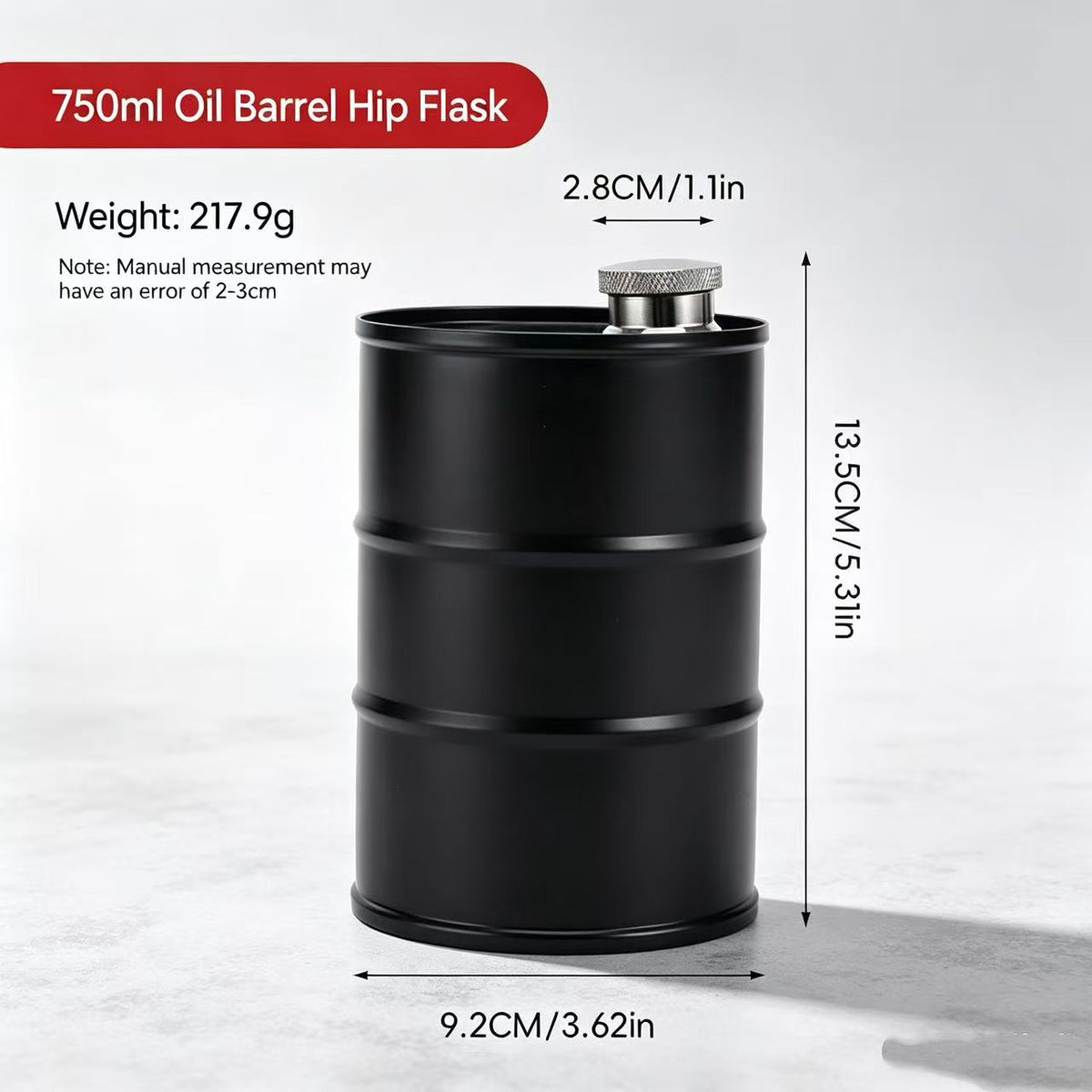 🛢️ Oil Drum Barrel Cup — Stainless Steel Industrial-Style Drinkware