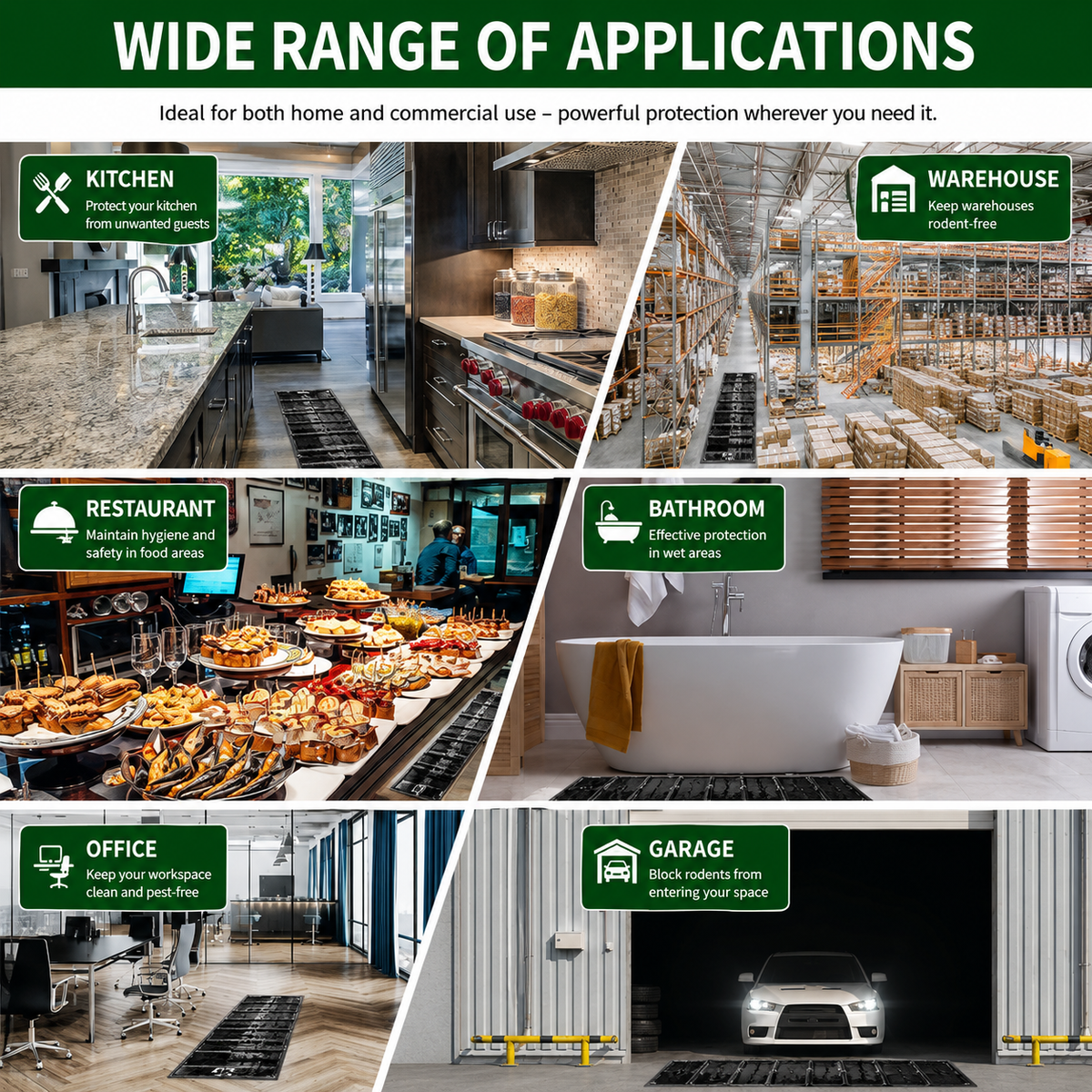 Mouse Trap Pad Application Areas