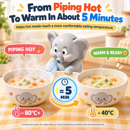 🐘 Hands-Free Food Cooling Fan – Cool Hot Meals Faster Without Blowing