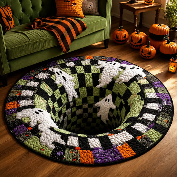 🔥3D Skeleton Vortex Halloween Rug