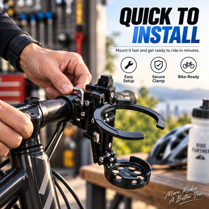 🚲Bike Water Holder, Rotating Bottle Cage