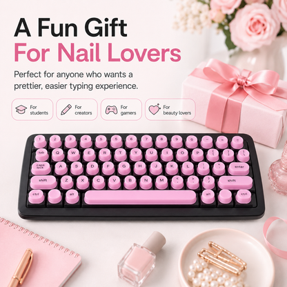 💅 Long Nail Keyboard Key Toppers – Cute Raised Silicone Typing Accessories