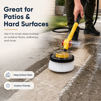 💦Water-Assisted Deep Cleaning Scrub Brush for Rugs, Car Wash, Patios & Outdoor Surfaces