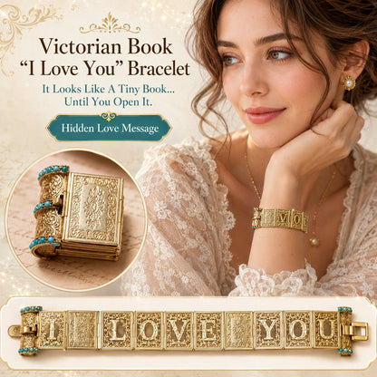 ❤️Victorian Book “I Love You” Bracelet
