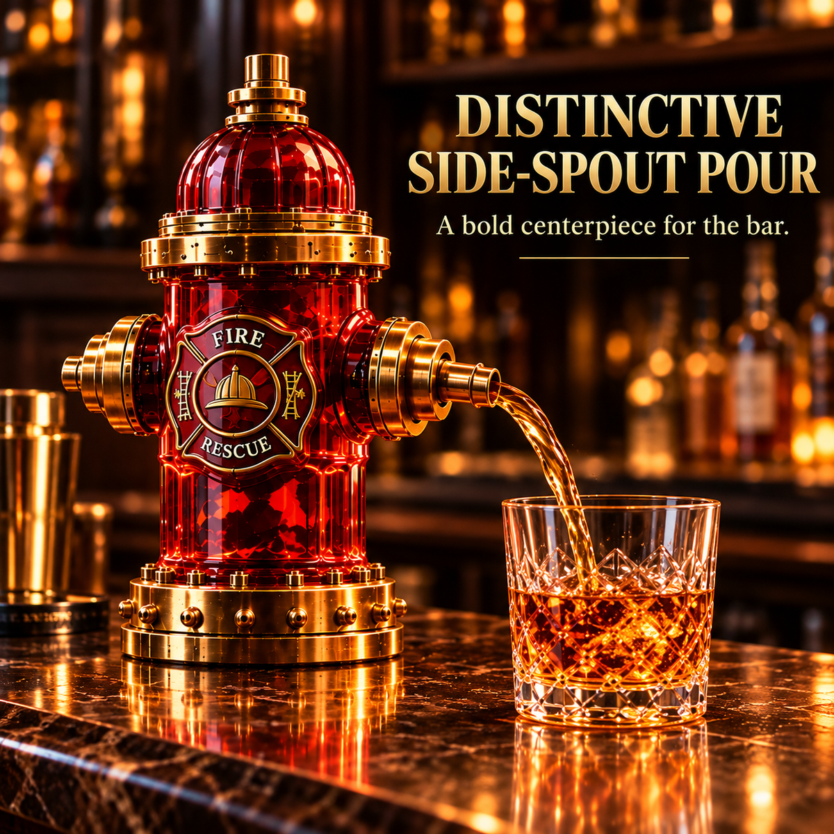 🚒Firehouse Reserve Firefighter Tribute Whiskey Decanter