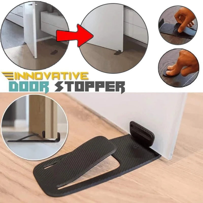 Foot-Operated Door Stopper — Keep Your Hands Free