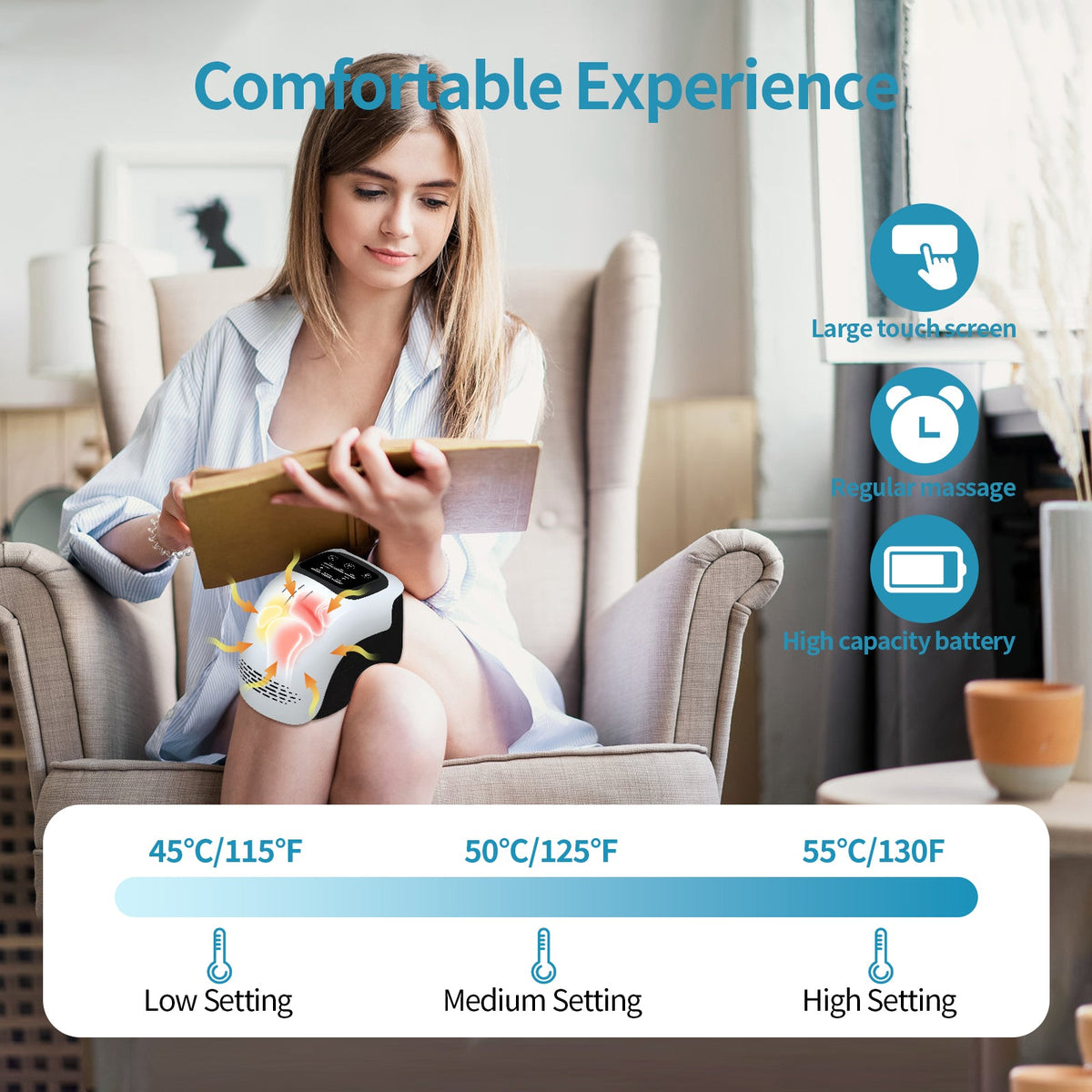 🔥50%OFF TODAY🔥Heating Knee Massager