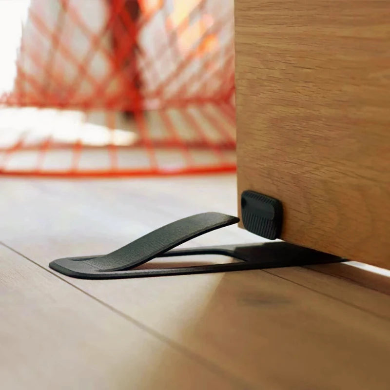 Foot-Operated Door Stopper — Keep Your Hands Free