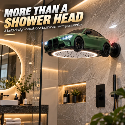 🏎️🚿 AutoRain – Sports Car-Shaped LED Rainfall Shower Head