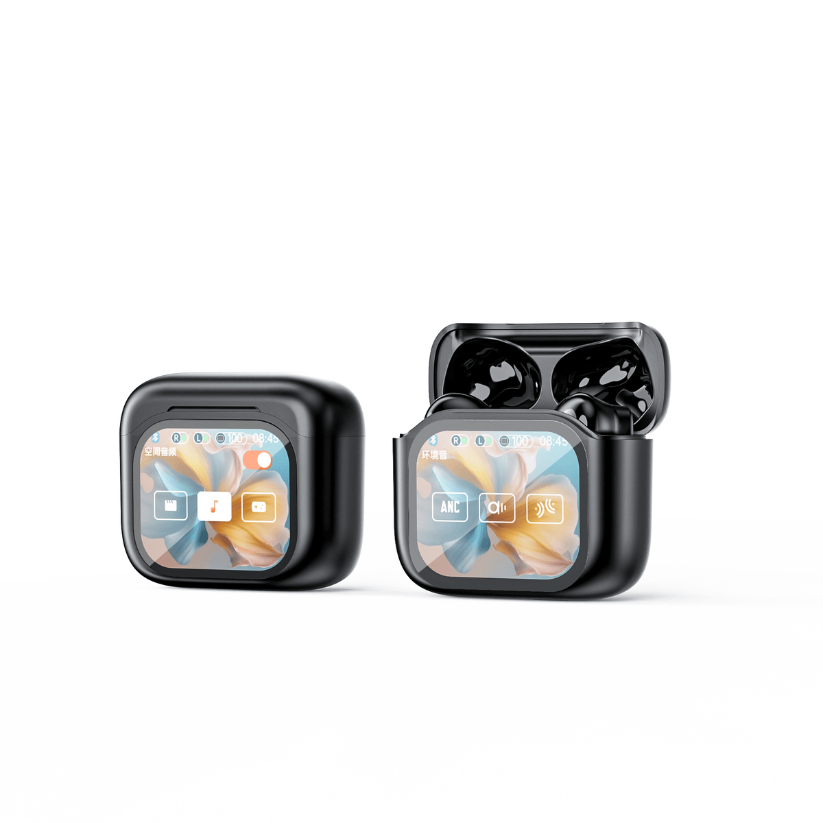 🌍 AI Translation Earbuds – 144 Languages, Smart Touchscreen & Noise-Canceling Audio