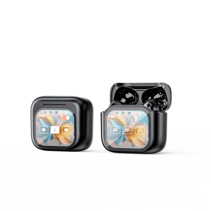 🌍 AI Translation Earbuds – 144 Languages, Smart Touchscreen & Noise-Canceling Audio