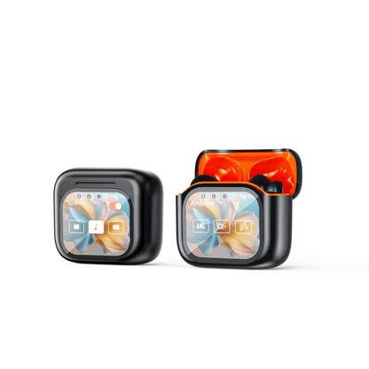 🌍 AI Translation Earbuds – 144 Languages, Smart Touchscreen & Noise-Canceling Audio