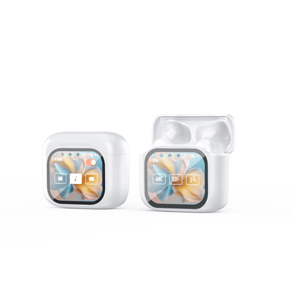 🌍 AI Translation Earbuds – 144 Languages, Smart Touchscreen & Noise-Canceling Audio