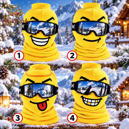 🤣Funny Yellow Block Head Ski Mask – The Face Nobody Forgets