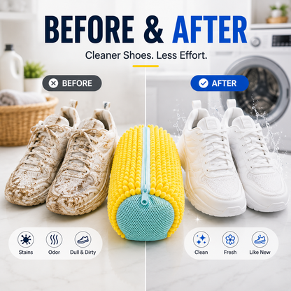 👟No-Scrub Shoe Washing Bag – Clean & Protect Your Sneakers In The Washing Machine