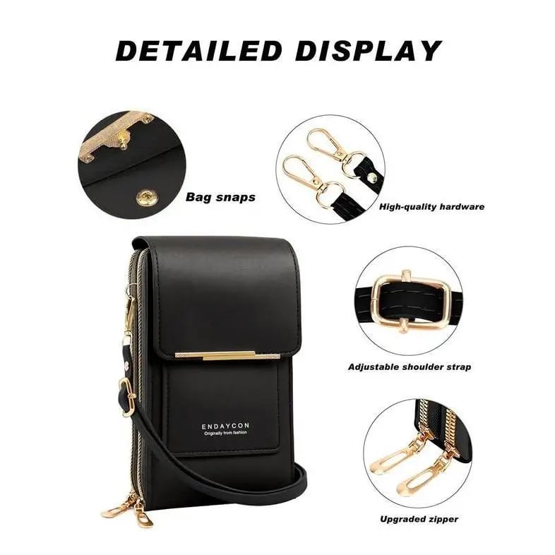 📱 Touchscreen Crossbody Phone Bag – Hands-Free Phone Wallet & Purse