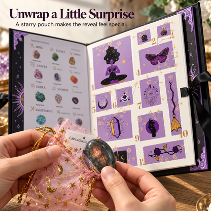 💎12-Day Crystal Advent Calendar – Gemstone Surprise Countdown Gift Box