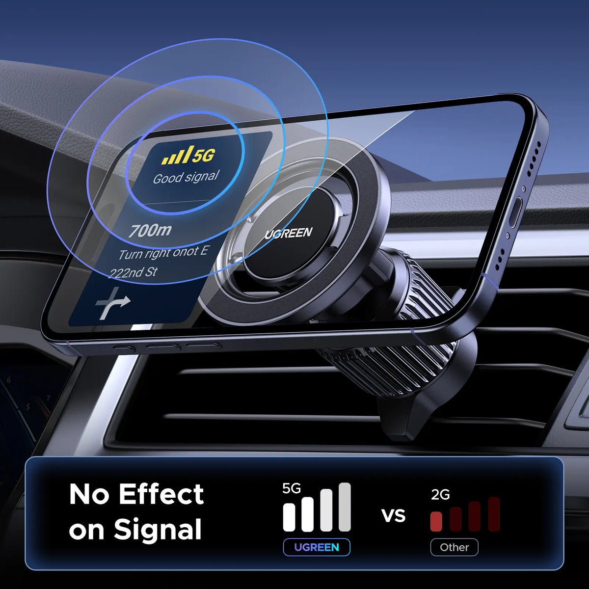 Magnetic phone holder, compatible with iPhone 17, 16, 15, 14, 13, and 12 Pro Max