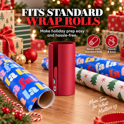 🎁 One-Slide Gift Wrap Cutter – Clean, Straight Wrapping Paper Cuts Without Scissors