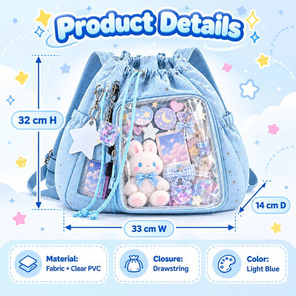 🎁Crystal-Clear Window Starry Ita Bag