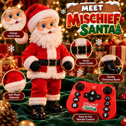 🎅 Mischief Santa – Remote-Controlled Moving Christmas Santa Toy