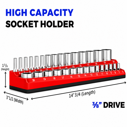 🔧Magnetic Socket Organizer-Find Every Socket Instantly