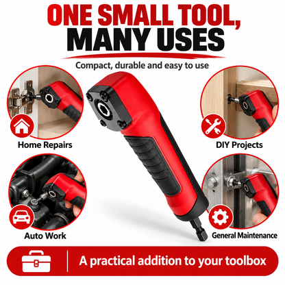 90° Right Angle Drill Adapter – Reach Screws in Tight Spaces