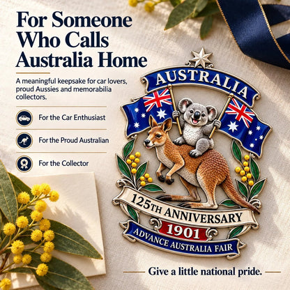 💯🦘Australia 125th Anniversary Commemorative Metal Car Emblem