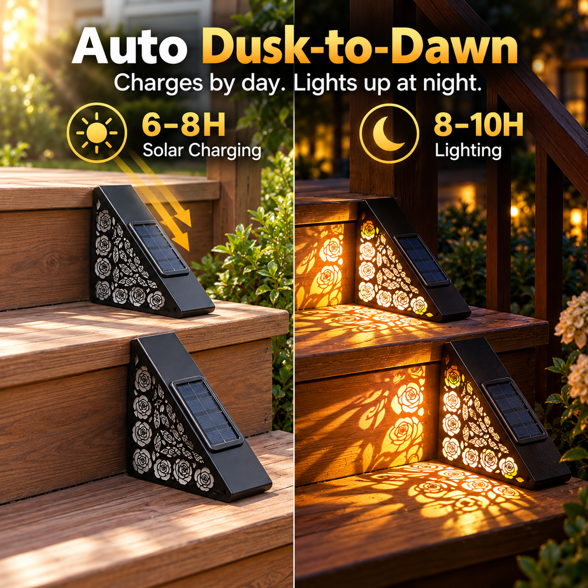 Hot sales 🔥2-Pack Solar Step Lights Outdoor