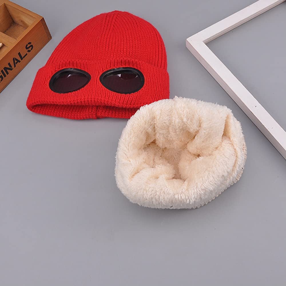 ❄️ Fleece-Lined Goggle Beanie – Warm, Cozy & Ready for Winter