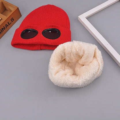 ❄️ Fleece-Lined Goggle Beanie – Warm, Cozy & Ready for Winter