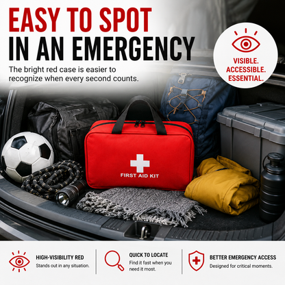 🚑Portable First Aid Kit-Be Prepared-Anytime, Anywhere