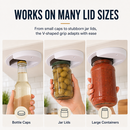 🔓 Under-Cabinet Jar Opener – Easy-Grip Lid Opener for Effortless Kitchen Use