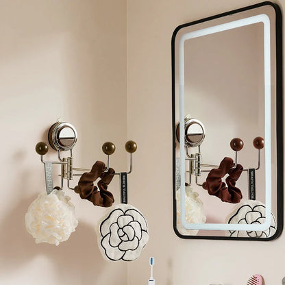 🎉No-Drill Rotating Suction Hooks – Strong Hold, Easy Wall Installatio