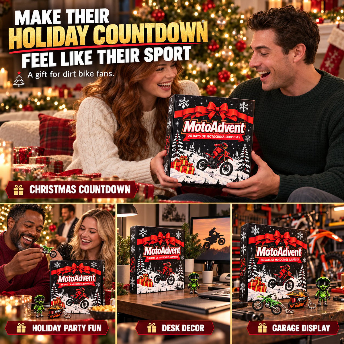 Motocross Lover Advent Calendar | 24 Days of Rider Themed Gifts, No Candy Fillers