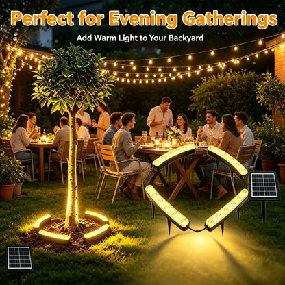 Solar Outdoor Tree Ring Uplights