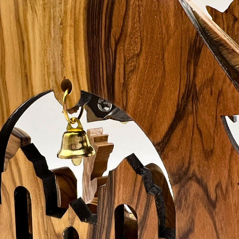 ✝️ Holy Land Nativity Scene with Music Box – Traditional Christmas Keepsake Decoration