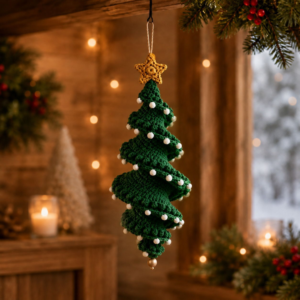 🎄 Handmade Christmas Crochet Ornament Kit - The Perfect DIY Holiday Gift & Decoration